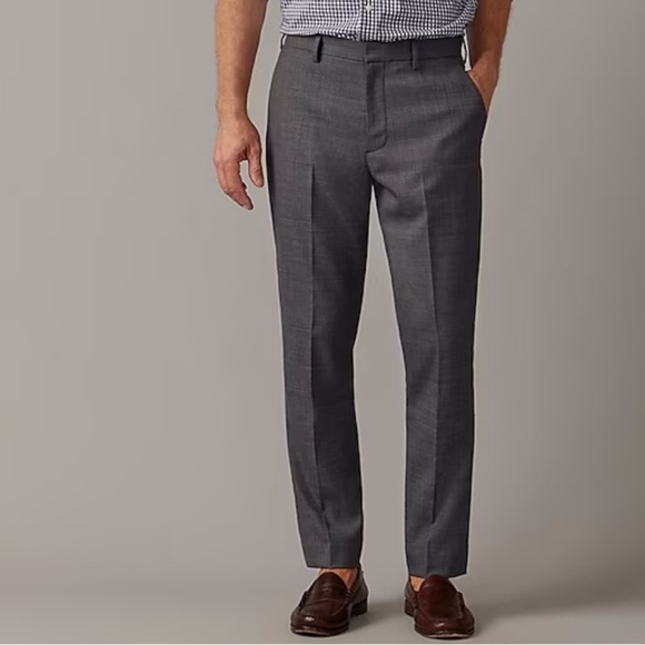 J crew Bowery dress pant in wool blend classic grey